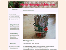 Tablet Screenshot of muttertagsgedichte.org
